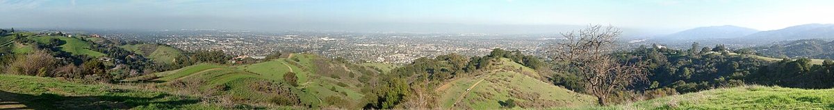 Fremont Older Open Space Preserve hilltop view near Cupertino