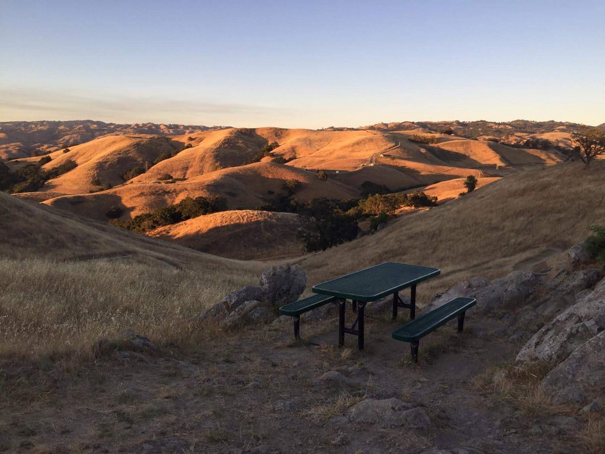 Sierra Vista Open Space Preserve ridge trail overlooking San Jose