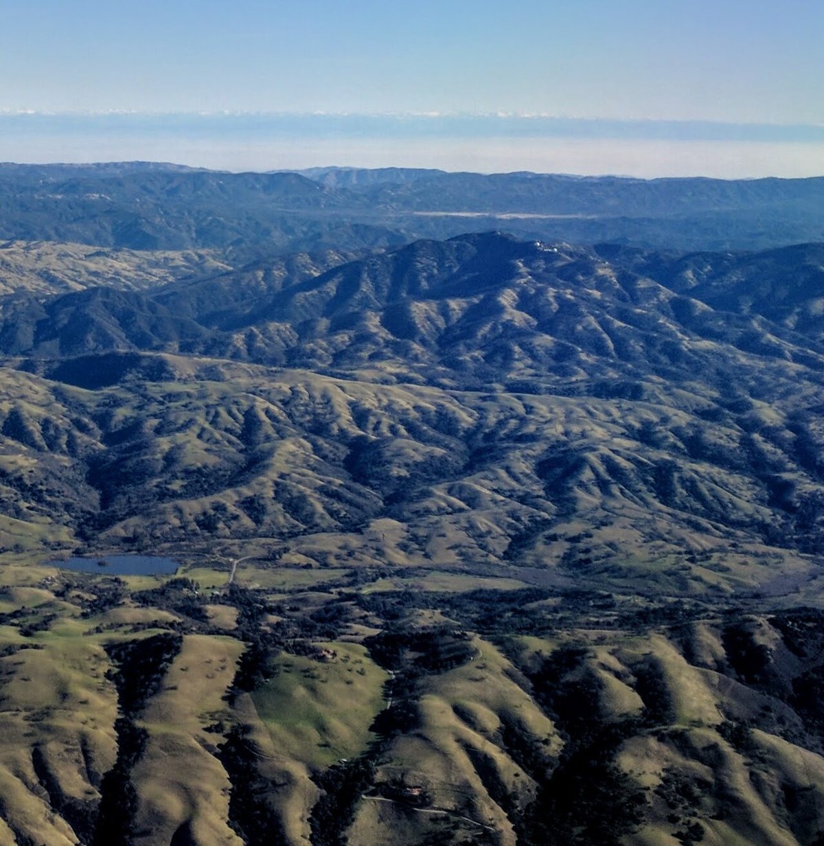 the rolling hills of Mount Hamilton on the drive up to Lick Observatory