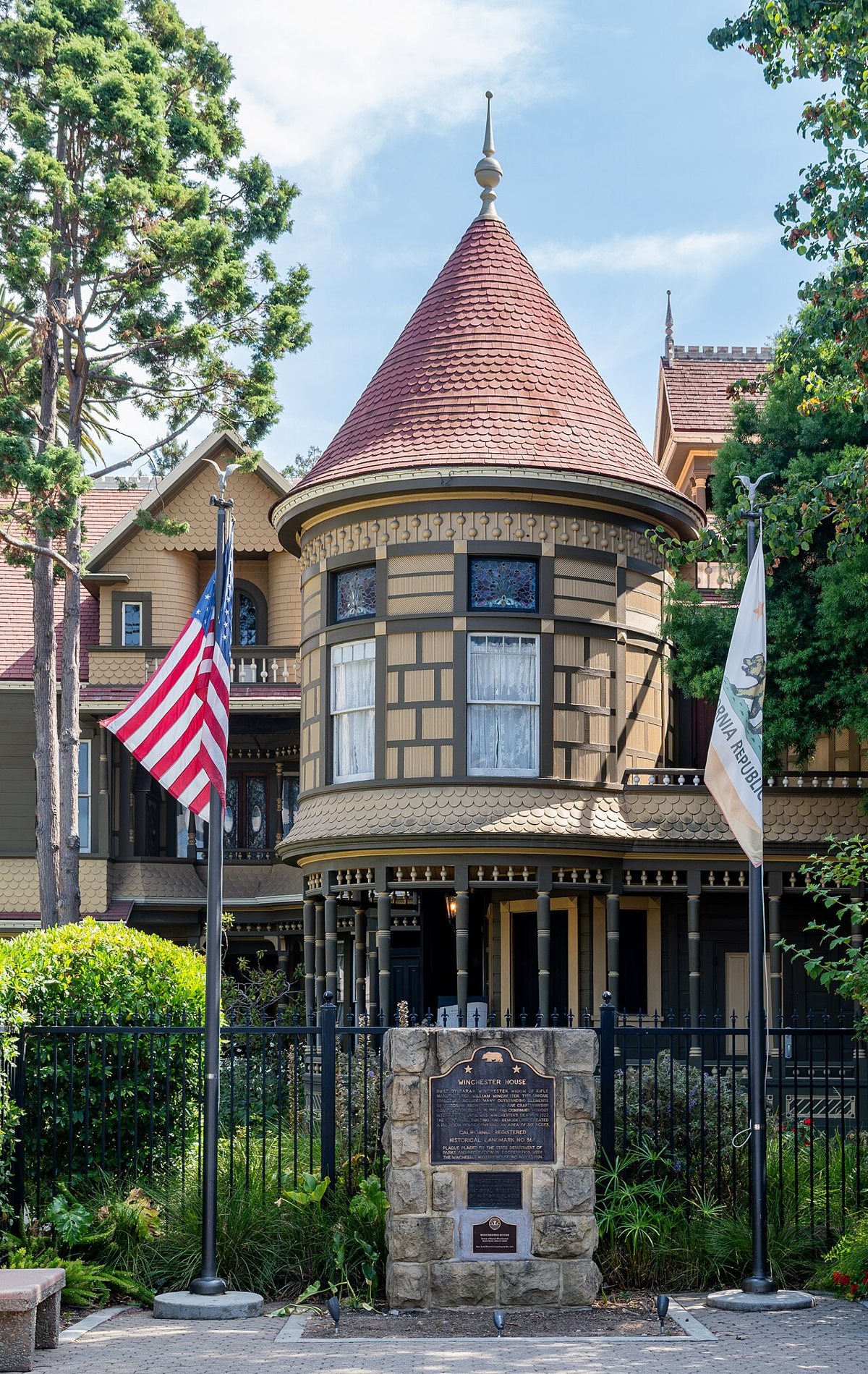 the Winchester Mystery House near Santana Row